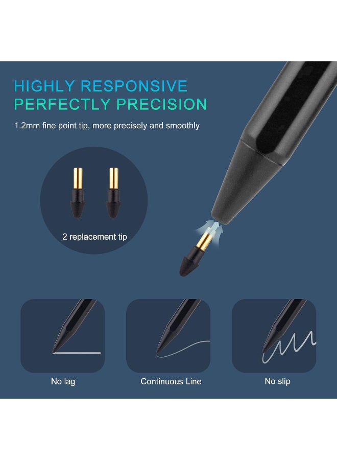 Edivia 2022 iPad Pro 12.9-Inch 5th/4th/3rd Generation Stylus Pen with Palm Rejection, Active Stylus Plastic Tip Digital Smart Pencil for Apple iPad Pro 12.9" Good for Drawing,Writing,Note-Taking - Image 2